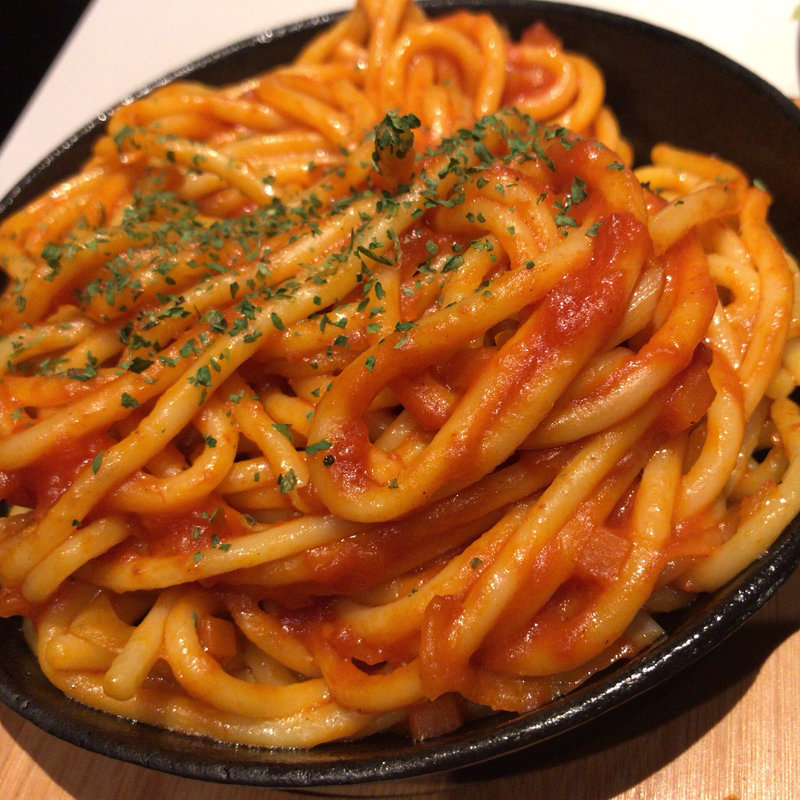 鉄板ナポリタン(カラオケの鉄人 登戸店)