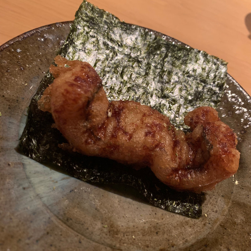 穴子の磯辺揚げ(食幹 六本木)