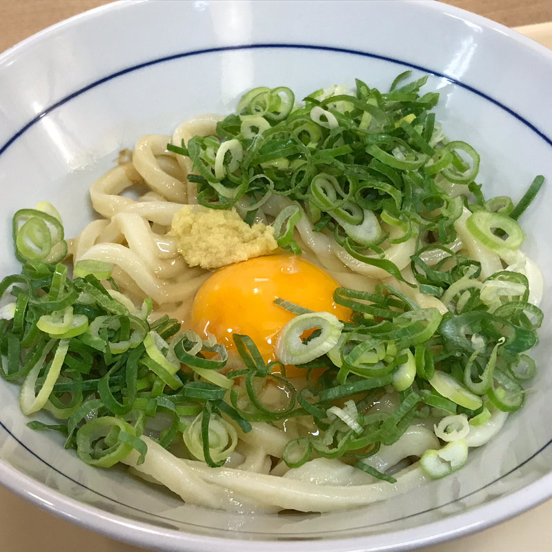釜玉うどん(鶴丸饂飩 門真店)
