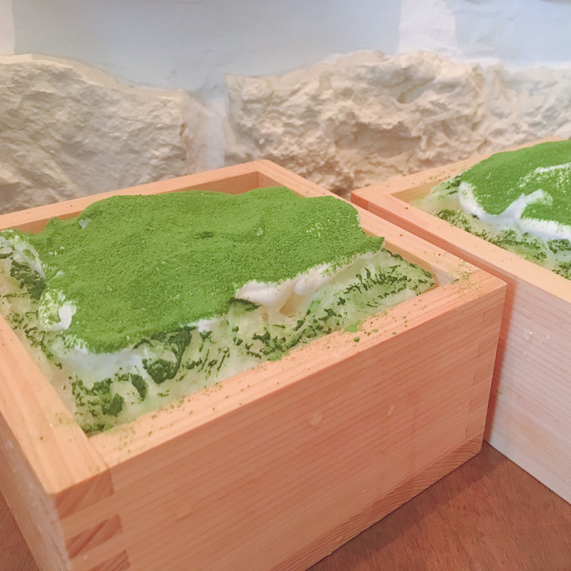 ケーキ氷「宇治抹茶クリーム」(TOSCA （トスカ）)
