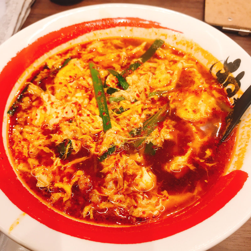 黒の辛麺醤油味(総本家博多辛麺伯虎デイトス店)