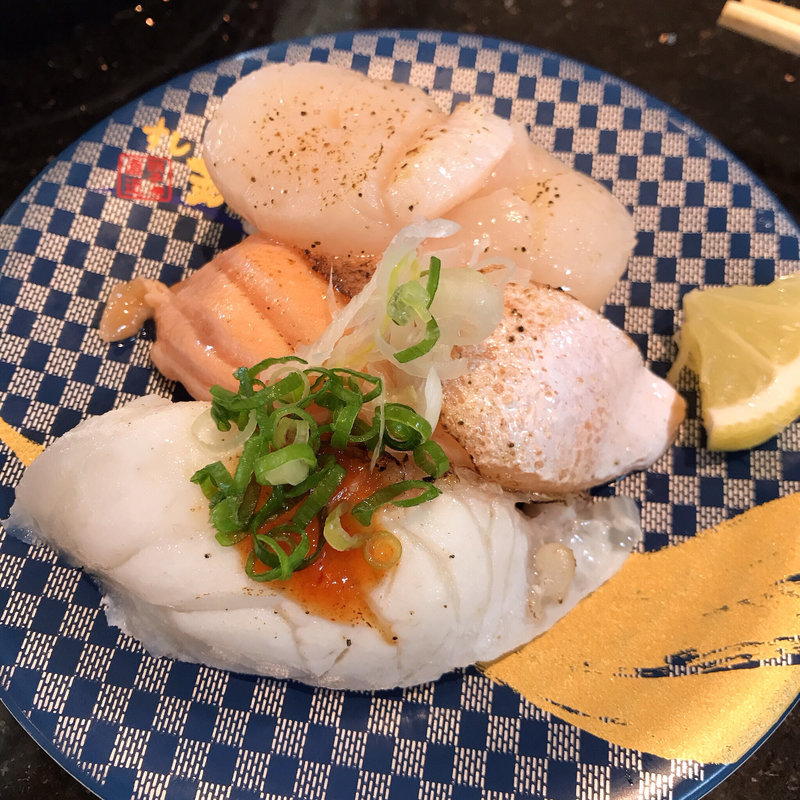 塩炙り3カン(すし銚子丸 千葉ニュータウン店)