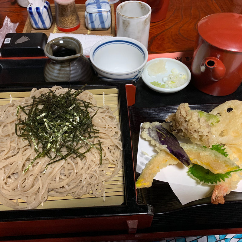 天ざるそばセット(本格手打ちそば 本家 原)