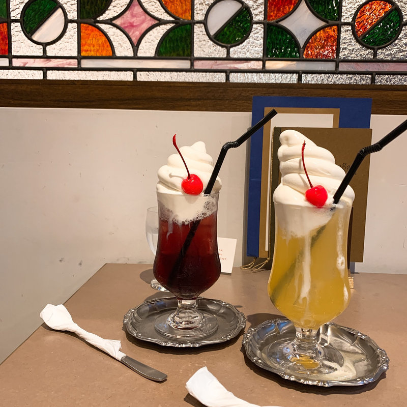 ソーダフロート(和洋折衷喫茶ナガヤマレスト)