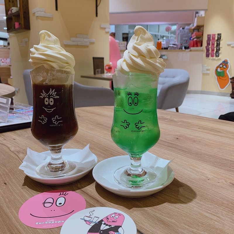 クリームソーダ(Cafe Barbapapa(カフェ バーバパパ) 越谷レイクタウン店)