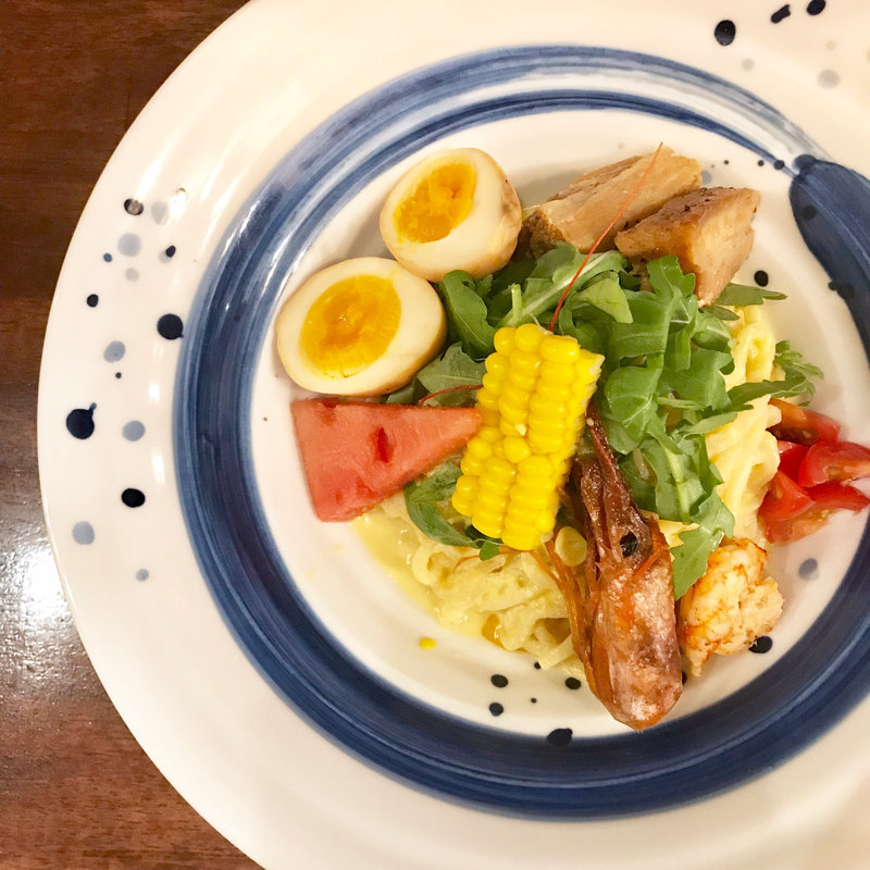 限定 冷やしとうもろこしまぜそば(海老丸らーめん)