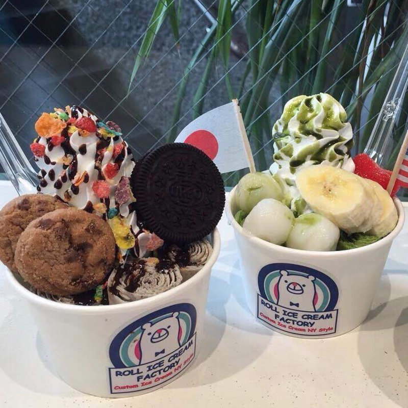 グリーンティーショコラ(マンハッタンロールアイスクリーム)