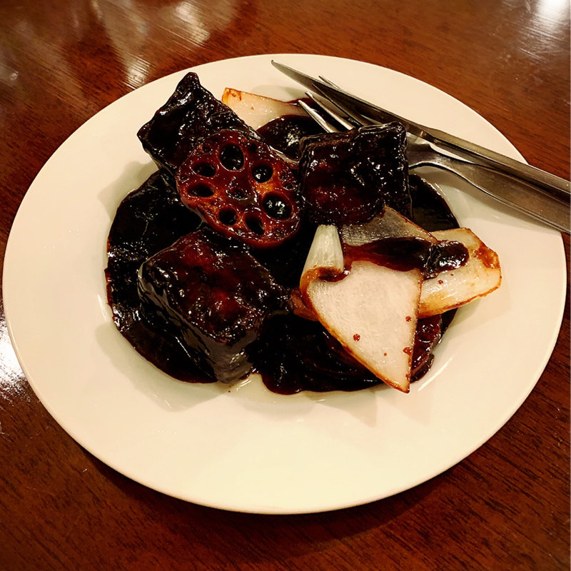 黒酢の真っ黒スブタ(紅虎餃子房 広島店 )