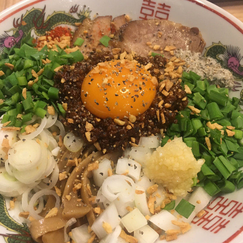 油そば「スタミナ」(煮干しそば流。)