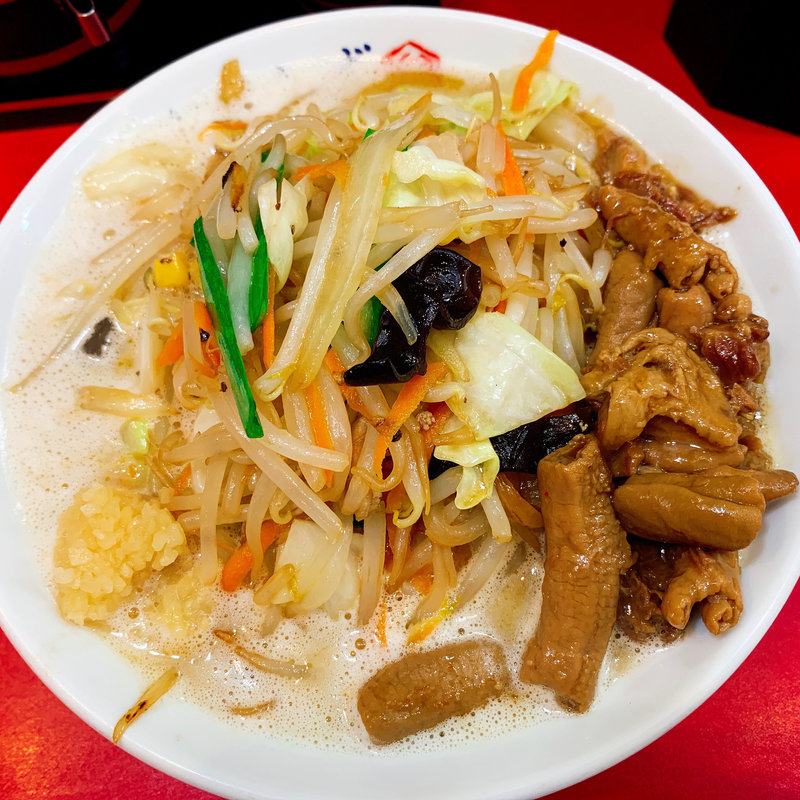 濃厚タンメン  モツトッピング(濃厚タンメン  かめしげ)