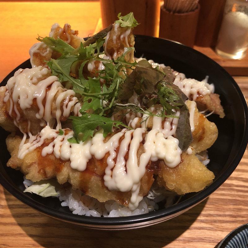 鳥マヨ丼(豆狸 （まめだ）)