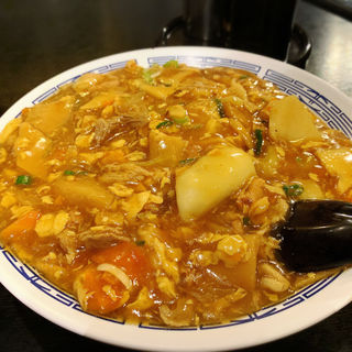 ダル麺(あんかけの中華風麺)(北京料理 新生飯店)