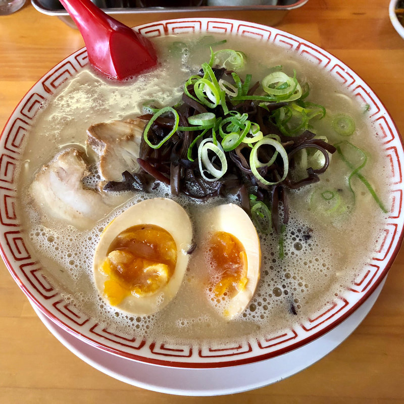 きくらげ煮卵ラーメン(七福亭 )