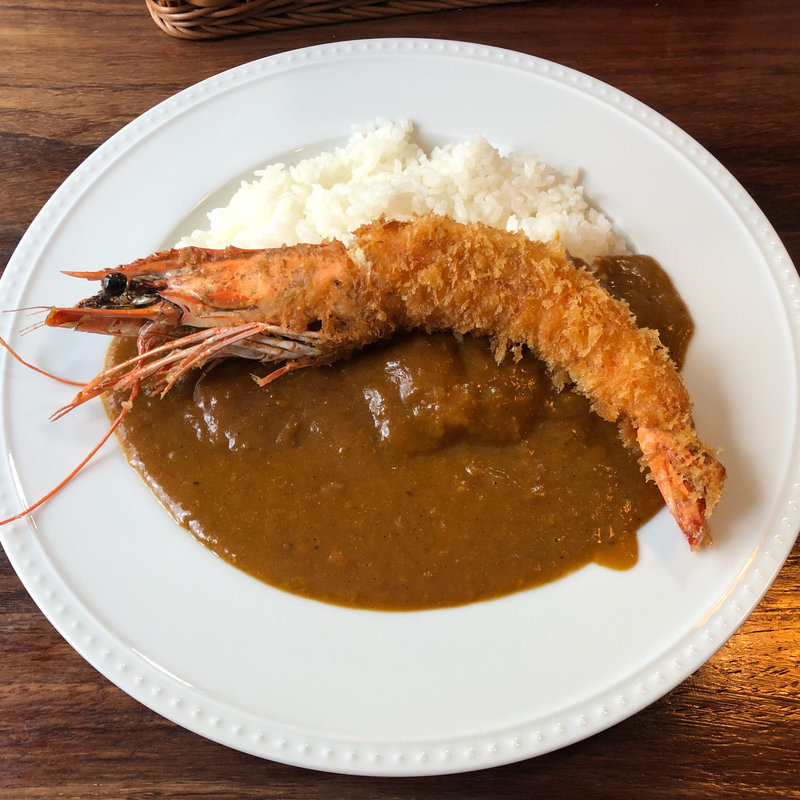 有頭エビフライカレー(cozy)