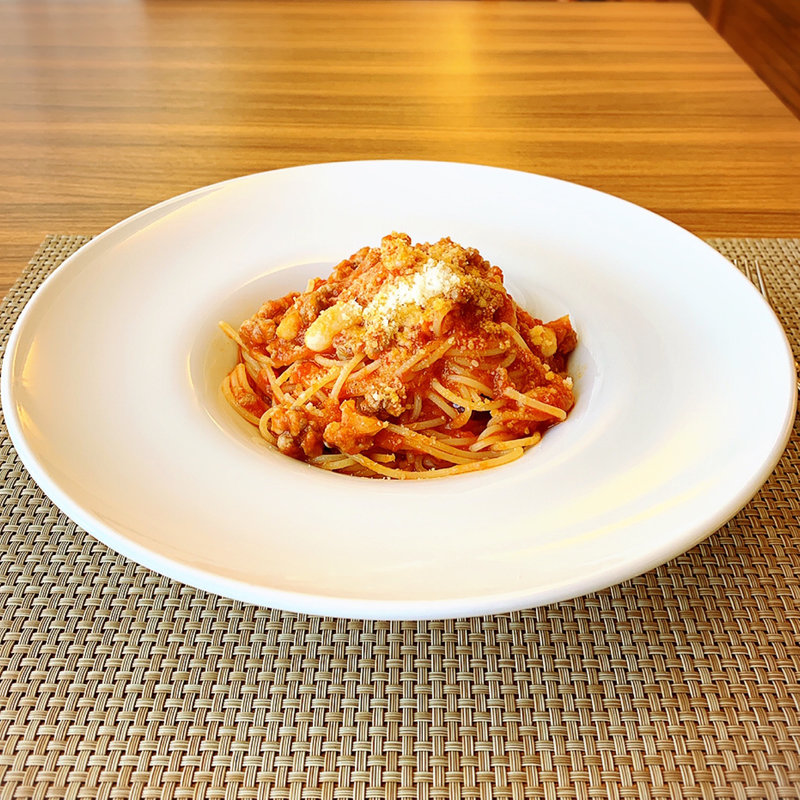 白インゲン豆とキングポークのトマトソースパスタ(イタリア料理 La sette 福屋八丁堀本店 （ラ セッテ）)