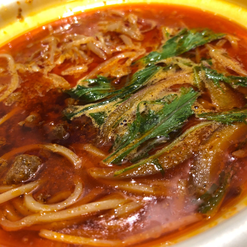 鬼旨辛スープの担々麺(セブンイレブン)