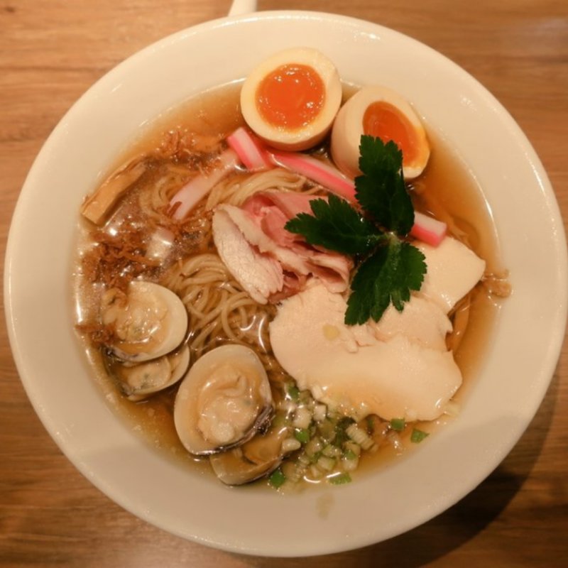 3種貝の特製冷やしSOBA(むぎとオリーブ さいたま新都心店)