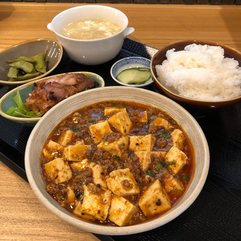 四川麻婆豆腐定食(中国郷菜 壺厨天)