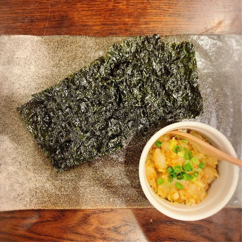 甘海老のタルタル( 灼味噌らーめん 八堂八（やどや）)