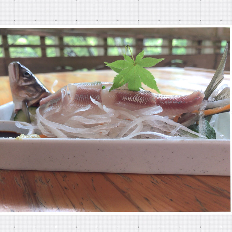 あゆ刺身(清流茶屋 )
