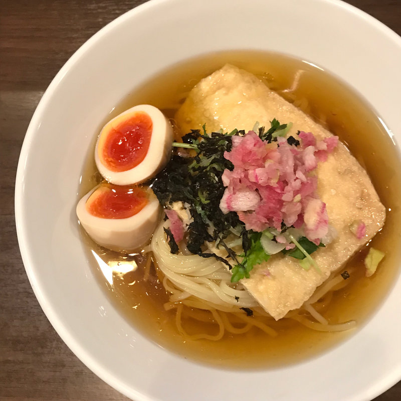 限定 焼き干しの冷やしラーメン(八咫烏)