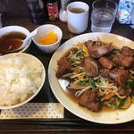 国産豚レバー定食(レバニラ定食 KEI楽)