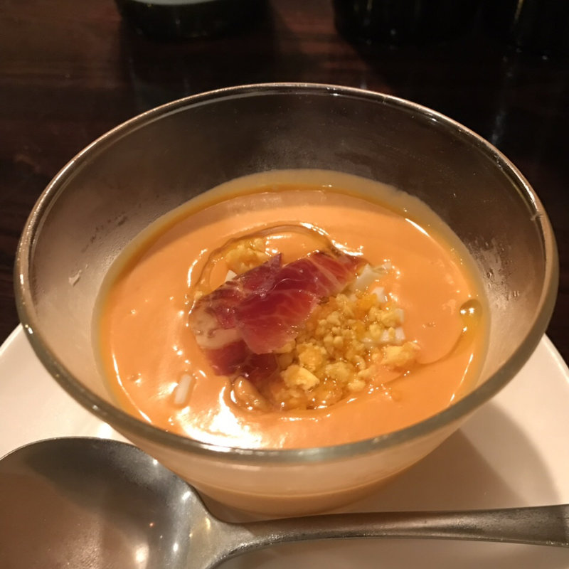 サルモレホ アンダルシアの冷たいトマトスープ(スペイン料理 ルナソル)