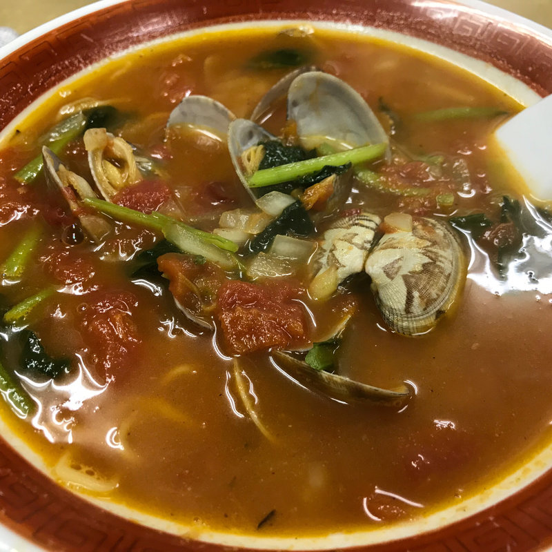 トマトあさりラーメン(豊閣)
