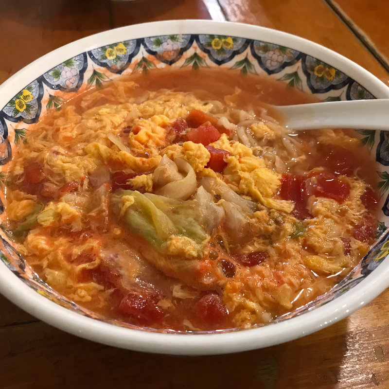 トマたまラーメン(中国ラーメン揚州商人 港北店)