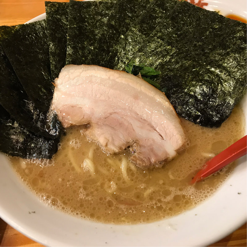 ラーメン大盛り のりトッピング(ラーメン大桜 十日市場本店)
