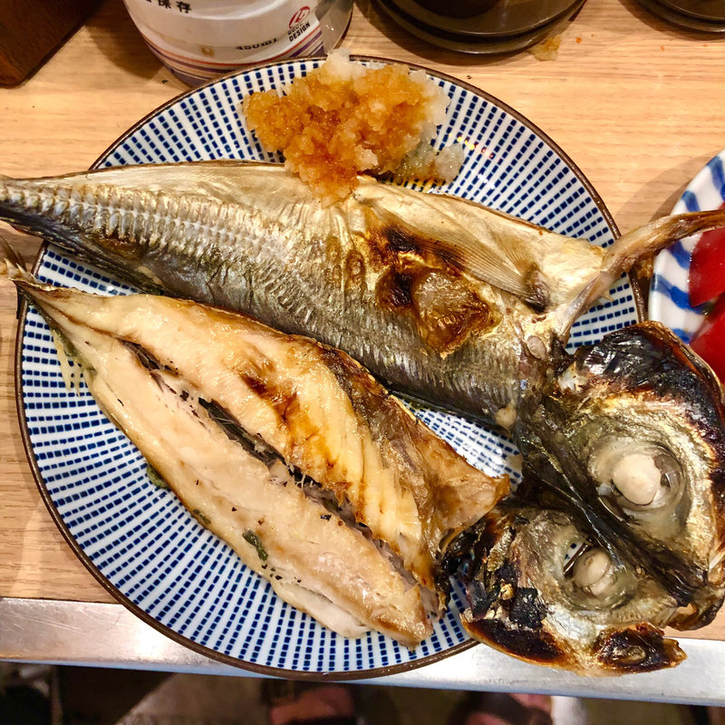 真鯵開き(立呑み晩杯屋 中目黒目黒川RS)