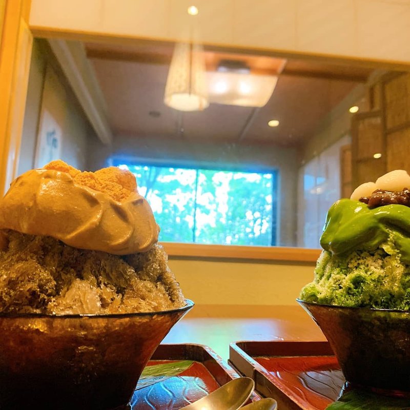 ほうじ茶かき氷(スカラベ別邸 （Scarabベッテイ）)