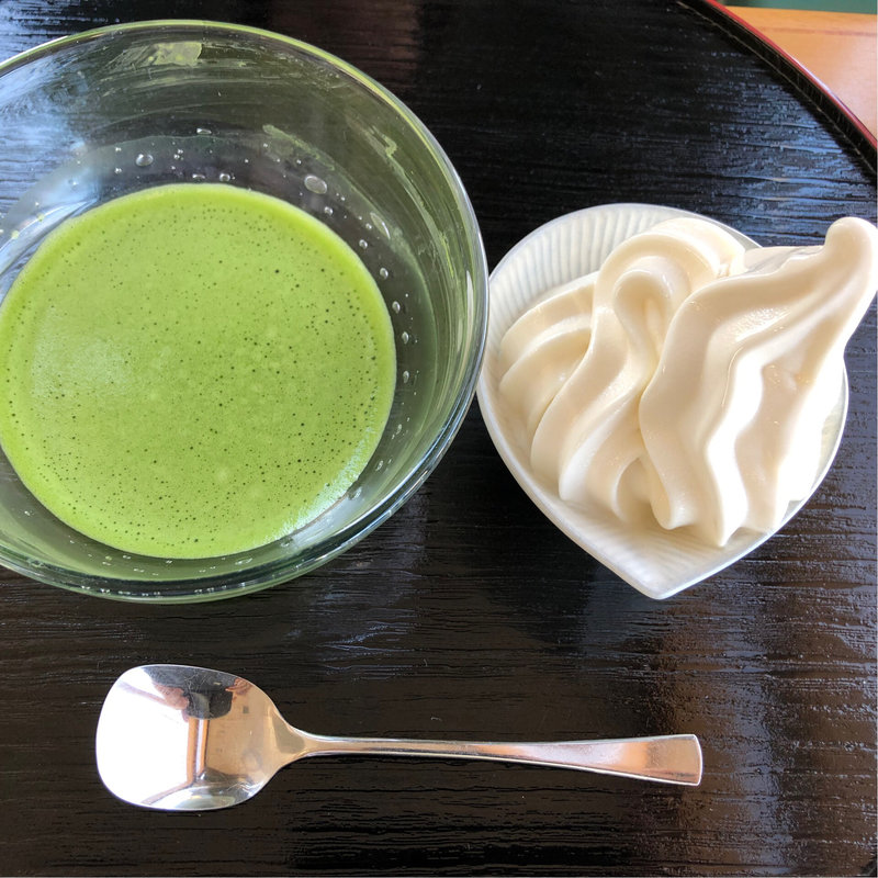 冷抹茶フロート(茶通仙 多田製茶)