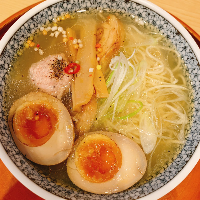 こだわり塩麺(味玉トッピング)(麺処てしお セイラタウン本店)