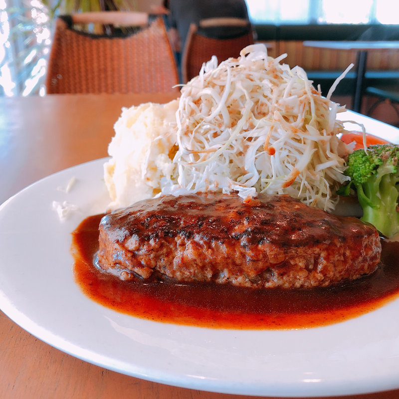 煮込みハンバーグ ランチセット(逸屋コーヒー店 )