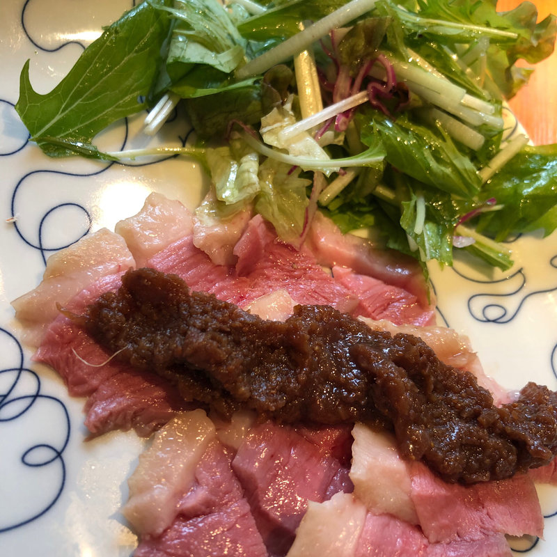 鴨の無花果ソース(梅田日本酒隠れ家リール食堂)