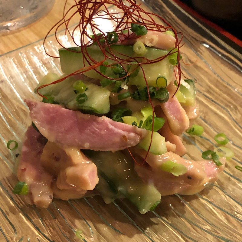 豚ヒレ肉のヌタ(サカツヤ)