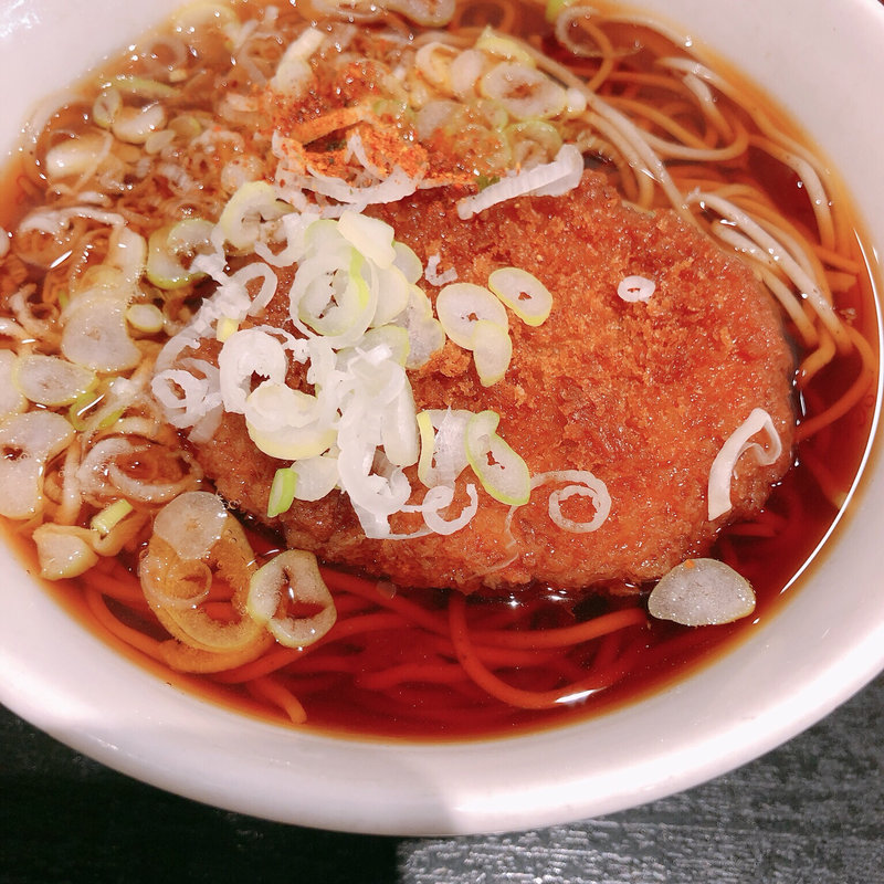 コロッケそば（温）(いろり庵きらく アトレヴィ三鷹)