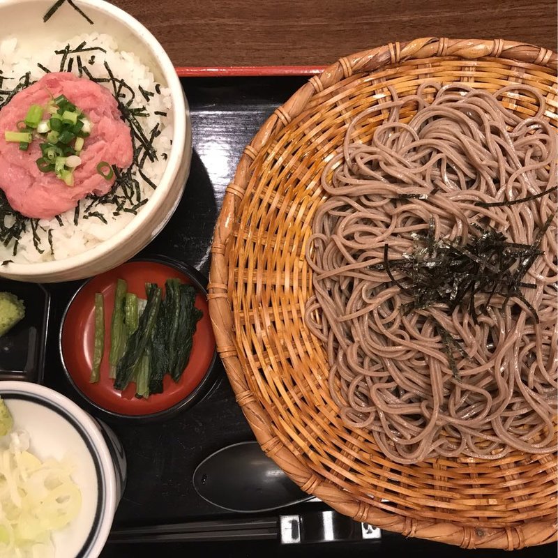 ねぎとろ丼定食(信州そば処 そじ坊 新宿アイランド店)