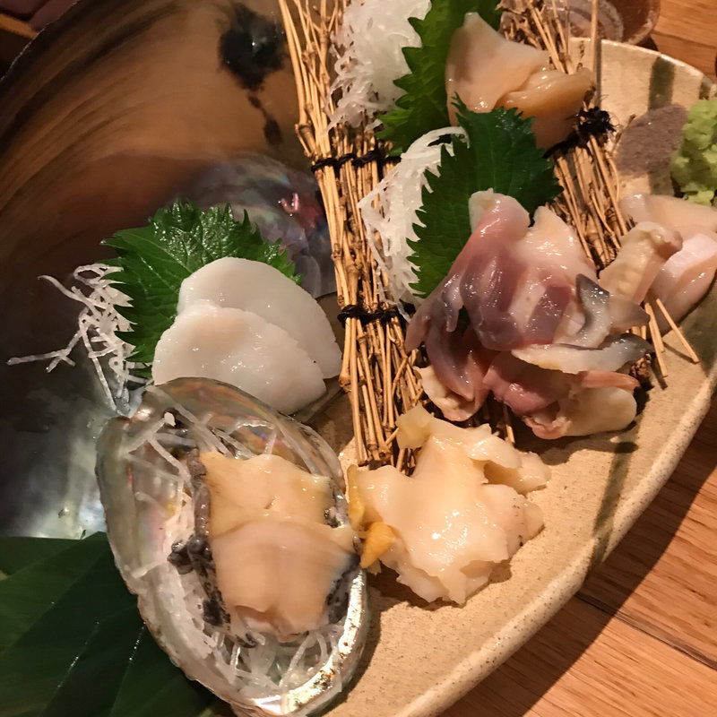 貝刺身(魚真新宿店)