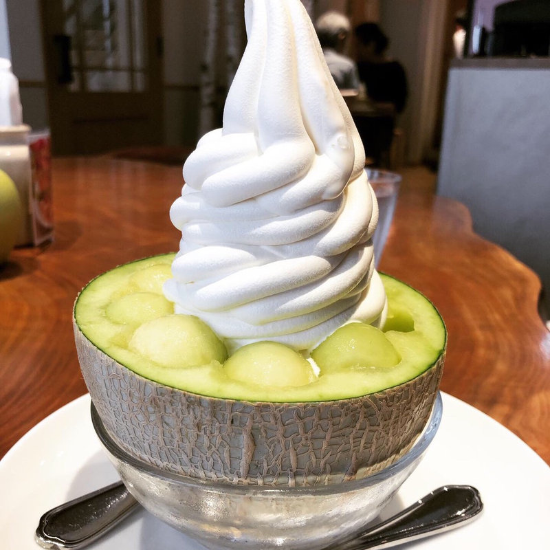 メロンソフトクリーム(北のプレミアムフード館 キタプレ （北のプレミアムフード館 Kita-pre）)