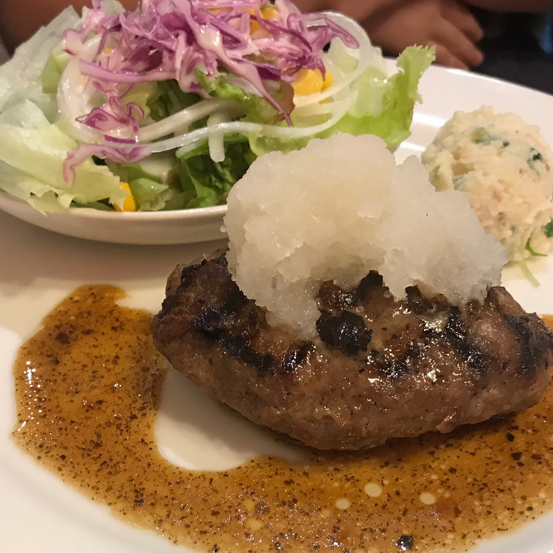 ハンバーグランチ  おろしポン酢(街の洋食屋 AKIRA （マチノヨウショクヤ アキラ）)