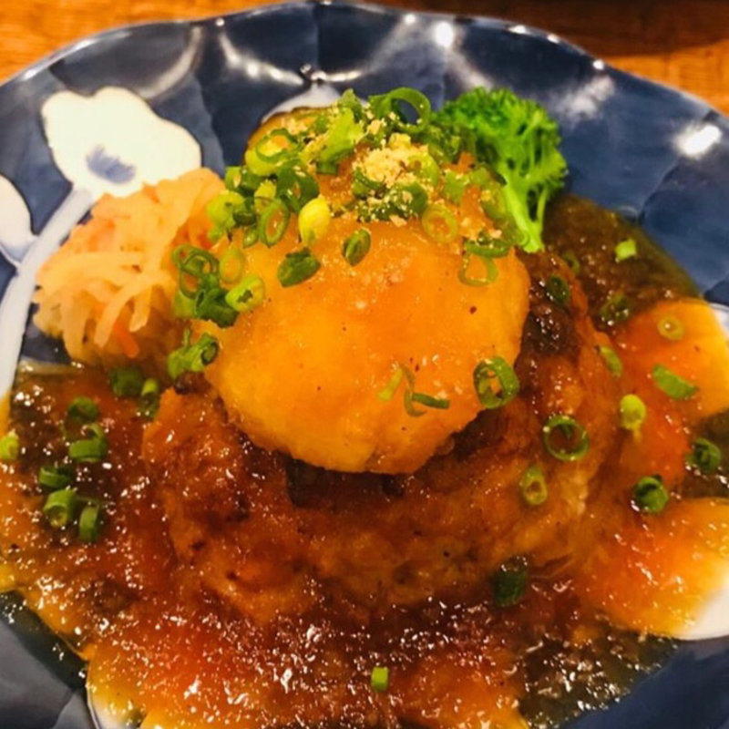 国産牛100パーセントおろしハンバーグ(俺のハンバーグ 渡なべ)