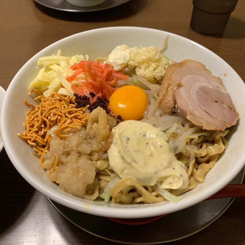 まぜそば大盛り(400g)(ラーメンヒカリ)
