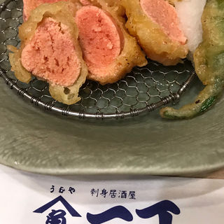 タラコの天ぷら(うおや一丁 鶯谷店 )