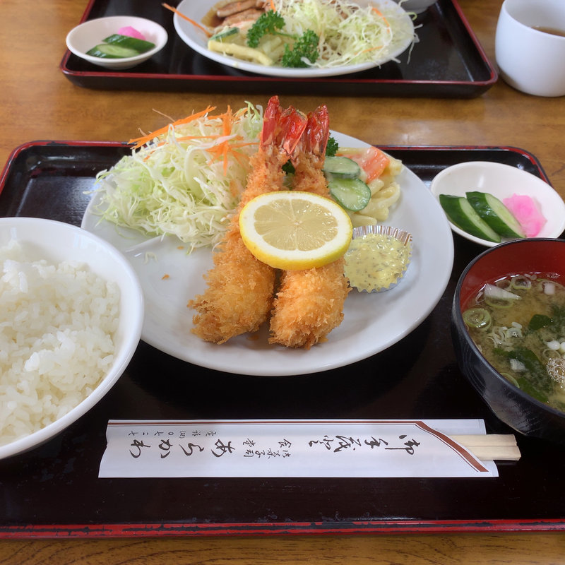 エビフライ定食(あらかわ)