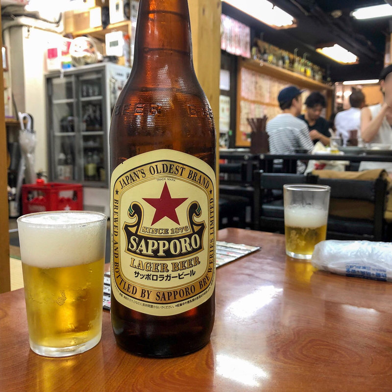 サッポロラガー (大衆割烹 藤八 （たいしゅうかっぽうとうはち）)