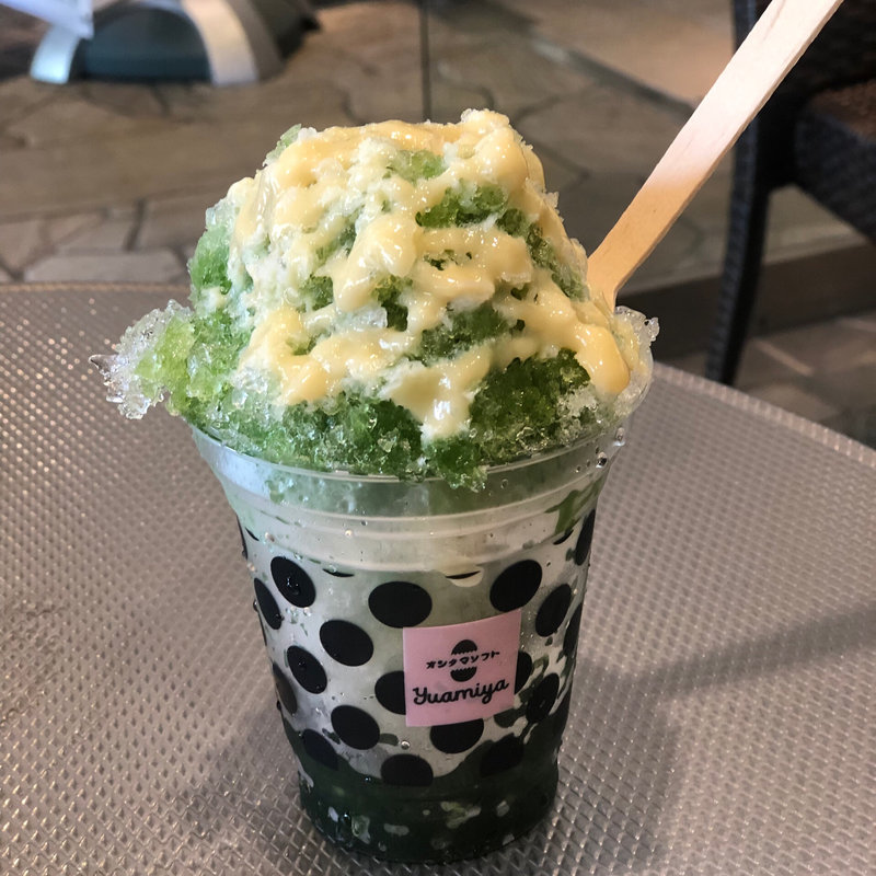 抹茶かき氷 練乳かけ(ゆあみ屋 )