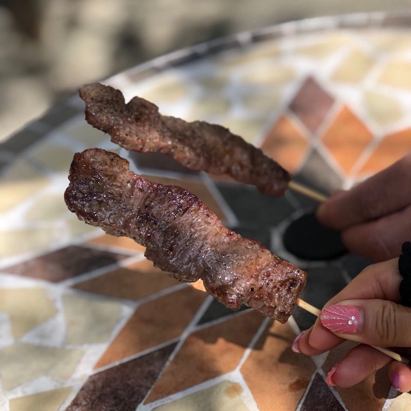 飛騨牛串焼き  1本(民宿・割烹 松園 （みんしゅく・かっぽう しょうえん）)