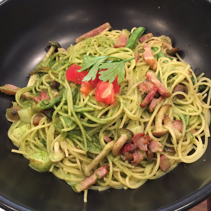 すぱじろうのジェノベーゼ(釜あげスパゲッティ すぱじろう 恵比寿本店 )